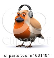 3d Robin Headphones by Steve Young