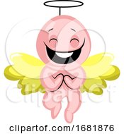 Poster, Art Print Of Cute Valentines Day Cupid Angel