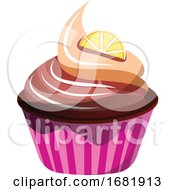 Poster, Art Print Of Chocolate-Orange Cupcake