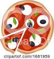 Poster, Art Print Of Mozzarella Pizza