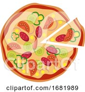 Poster, Art Print Of Spicy Mexican Pizza