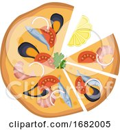 Poster, Art Print Of Pizza Fruti Di Mare