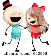 Man And A Woman Holding Each Other And Smiling