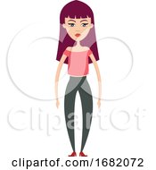 Poster, Art Print Of Girl With Long Arms