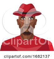 Poster, Art Print Of African Male Wearing Red Hat