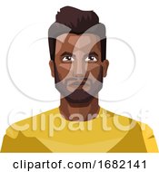 Poster, Art Print Of Handsome Guy With Beard And Short Hair