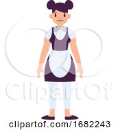 Poster, Art Print Of House Keeper Chacater Simple