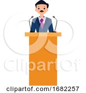 Poster, Art Print Of Politician Character