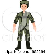 Poster, Art Print Of Soldier Character