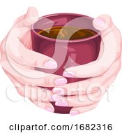 Poster, Art Print Of Human Hand Holding Coffee Cup
