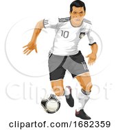 Soccer Player In Action by Morphart Creations