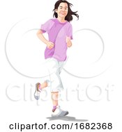 Poster, Art Print Of Woman Jogging