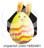 Yellow Easter Rabbit In Form Of An Egg Illustration Web by Morphart Creations