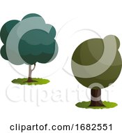Couple Of Green Trees Illustration by Morphart Creations