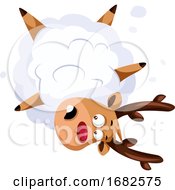 Poster, Art Print Of Christmas Deer Stuck In The Snow