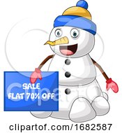 Poster, Art Print Of Snowman On Sale