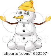 Poster, Art Print Of Cute Snowman