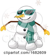 Poster, Art Print Of Cool Snowman