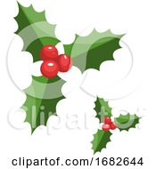 Poster, Art Print Of Pair Of Christmas Berries
