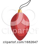 Simple Red Christmas Decoration For Tree