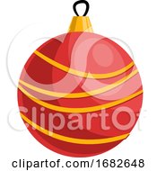 Red And Yellow Christmas Decoration Ball