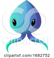 Blue Meduza Monster Illustration