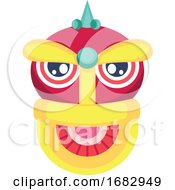 Monster Head For Chinese New Year Decorationillustration