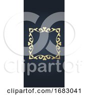 Poster, Art Print Of Banner With Elegant Frame Design