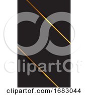 Poster, Art Print Of Business Card With An Elegant Gold And Black Design