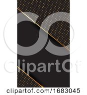 Poster, Art Print Of Business Card With An Elegant Gold And Black Design