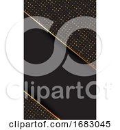 Business Card With An Elegant Gold And Black Design