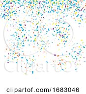 Poster, Art Print Of Falling Confetti Background