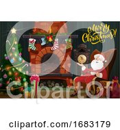 Poster, Art Print Of Merry Christmas Greeting