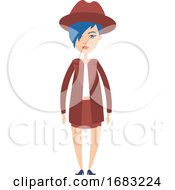 Poster, Art Print Of Girl In Skirt Illustration