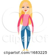 Blonde Girl Illustration