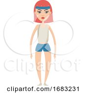 Workout Girl Illustration