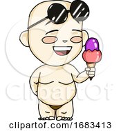 Poster, Art Print Of Asian Baby In Summer