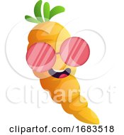 Poster, Art Print Of Cool Cartoon Carrot