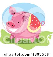 Poster, Art Print Of Chinese New Years Symbol Of A Pig