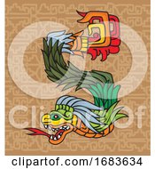 Mayan Dragon Illustration