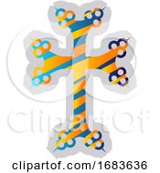 Poster, Art Print Of Colorful Armenian Cross