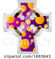 Poster, Art Print Of Multicolor Celtir Cross
