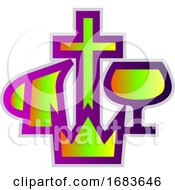 Poster, Art Print Of Colorful Christian Missionary Alliance Symbol