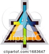 Poster, Art Print Of Multicolor Symbol Of A Christian Reformed Church