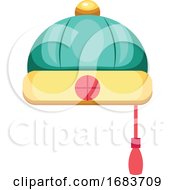Traditional Cap Or Chinese New Year Illustration
