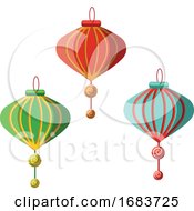 Poster, Art Print Of Traditional Chinese Lanterns For Chinese New Year Decoration