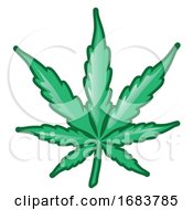 Poster, Art Print Of Cannabis Leaf