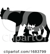 Poster, Art Print Of The Symbol Of Rome Capitoline Wolf
