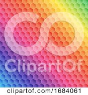 Poster, Art Print Of Abstract Rainbow Themed Pattern Design
