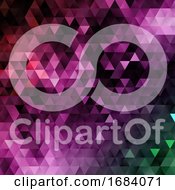 Poster, Art Print Of Low Poly Abstract Background